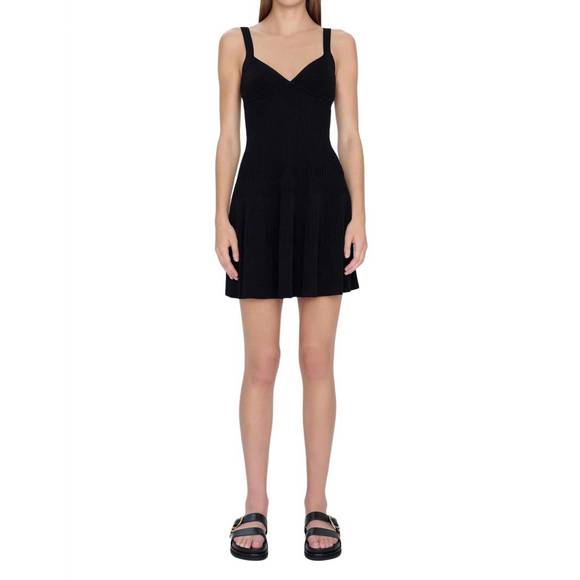 NEW JONATHAN SIMKHAI ilaria mini dress in black
